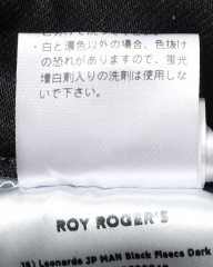ROY ROGER'Sスリムフィット ブラック ジャージーデニム【LEONARDO】mb_23l