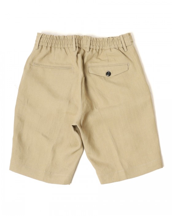 BERWICHリネン ワンプリーツ テーパードショーツ【BERTO/べルト】	05l