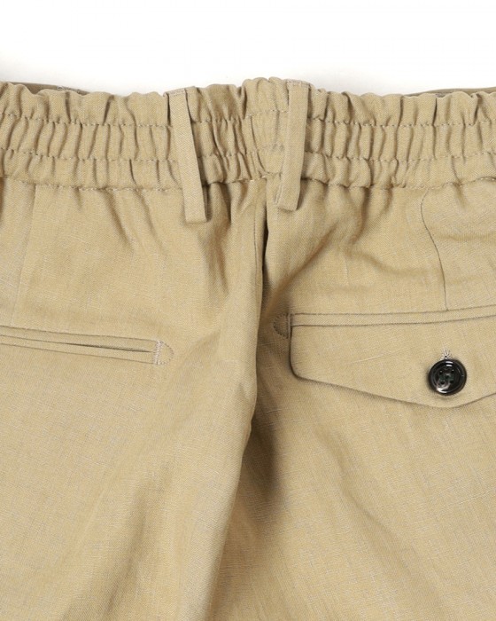 BERWICHリネン ワンプリーツ テーパードショーツ【BERTO/べルト】	11l