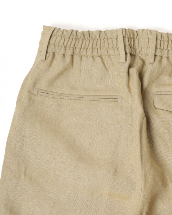 BERWICHリネン ワンプリーツ テーパードショーツ【BERTO/べルト】	12l