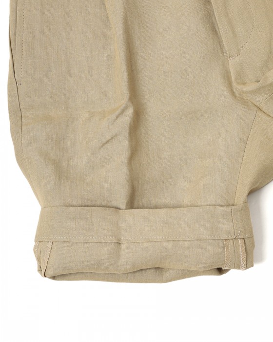 BERWICHリネン ワンプリーツ テーパードショーツ【BERTO/べルト】	15l