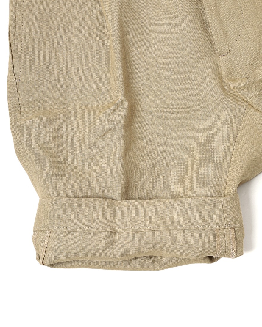 BERWICHリネン ワンプリーツ テーパードショーツ【BERTO/べルト】	15l