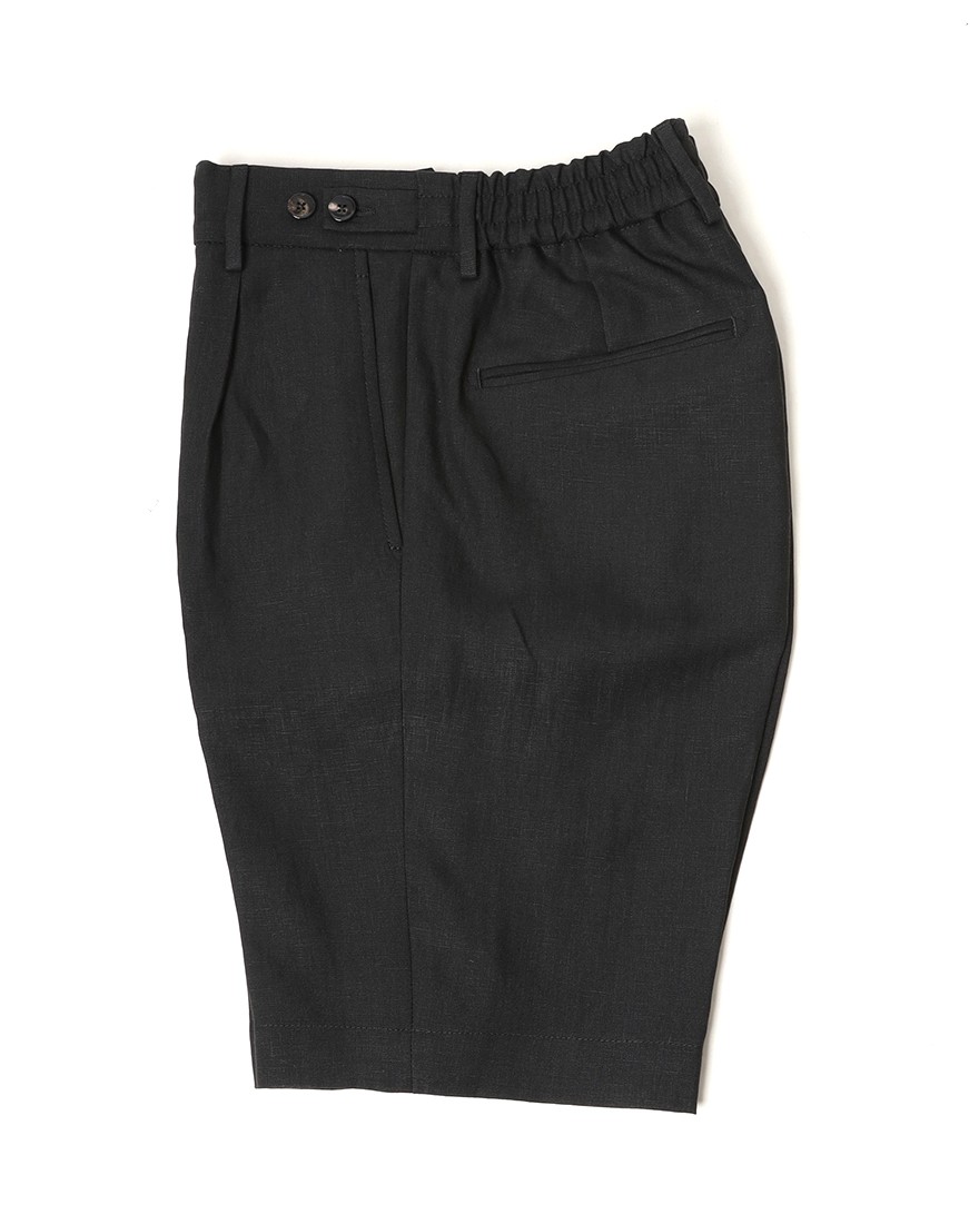 BERWICHリネン ワンプリーツ テーパードショーツ【BERTO/べルト】	ma