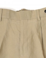 BERWICHリネン ワンプリーツ テーパードショーツ【BERTO/べルト】	mb_06l