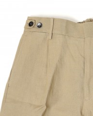 BERWICHリネン ワンプリーツ テーパードショーツ【BERTO/べルト】	mb_07l