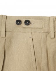 BERWICHリネン ワンプリーツ テーパードショーツ【BERTO/べルト】	mb_10l