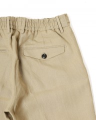 BERWICHリネン ワンプリーツ テーパードショーツ【BERTO/べルト】	mb_13l