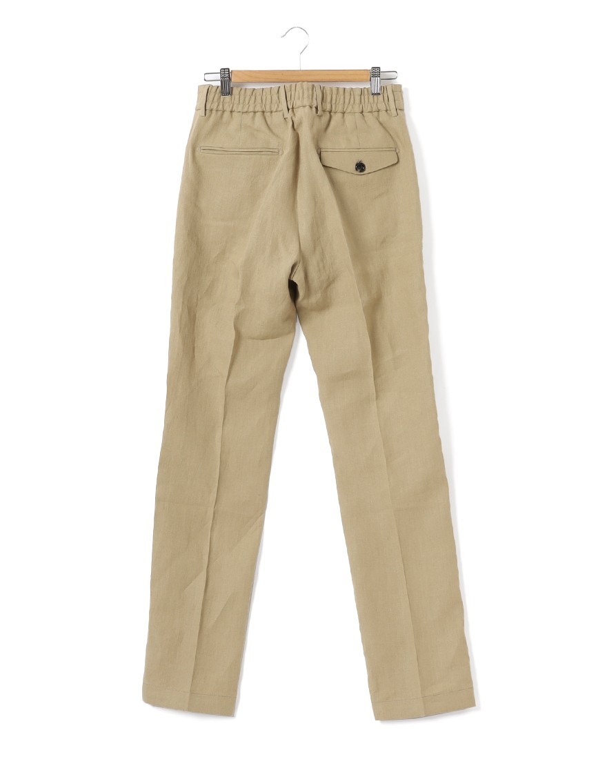 BERWICHリネン ワンプリーツ テーパードパンツ【BERTO/べルト】05l