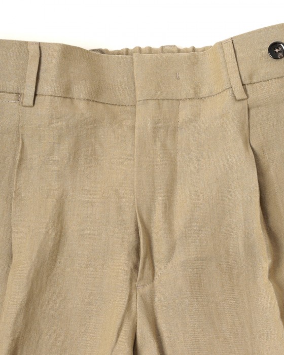BERWICHリネン ワンプリーツ テーパードパンツ【BERTO/べルト】07l