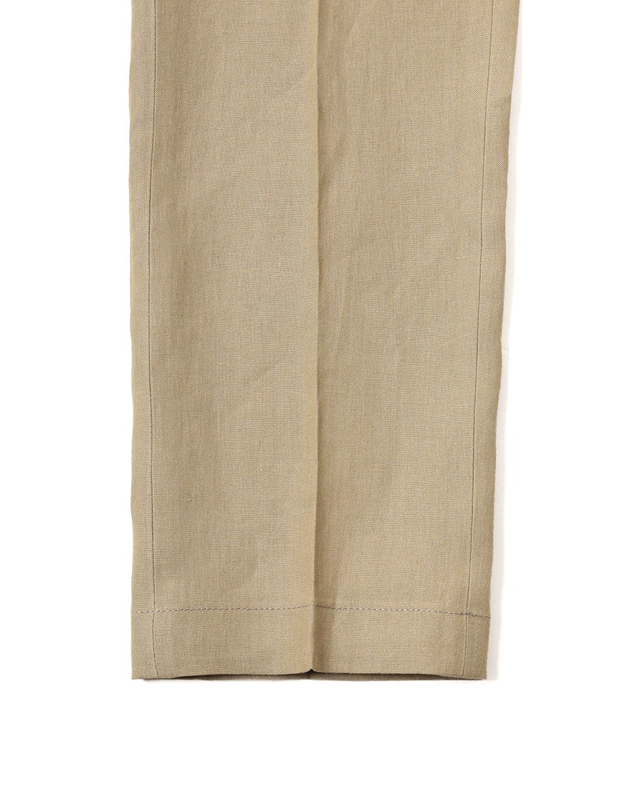 BERWICHリネン ワンプリーツ テーパードパンツ【BERTO/べルト】19l