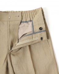 BERWICHリネン ワンプリーツ テーパードパンツ【BERTO/べルト】mb_10l