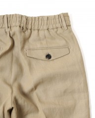 BERWICHリネン ワンプリーツ テーパードパンツ【BERTO/べルト】mb_18l