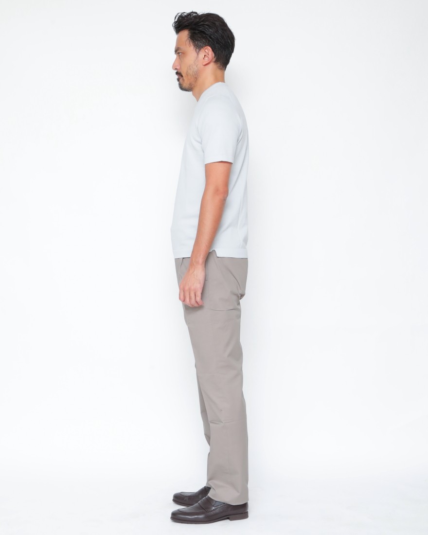 BERWICHコットンストレッチ ワンプリーツ テーパードパンツ【BERTO/べルト】02l