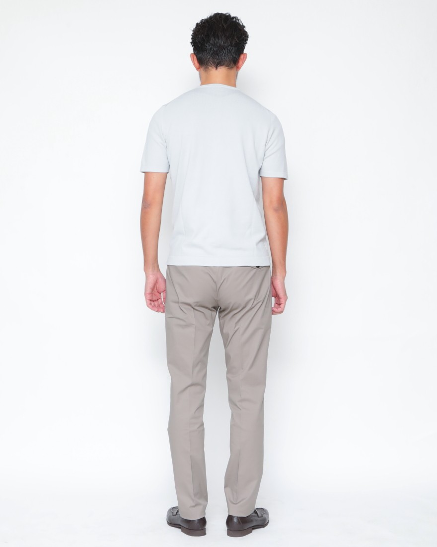 BERWICHコットンストレッチ ワンプリーツ テーパードパンツ【BERTO/べルト】03l