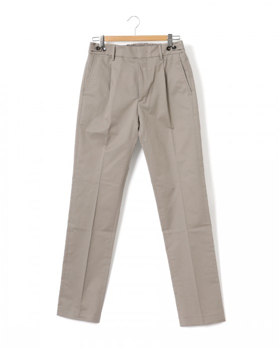 BERWICHコットンストレッチ ワンプリーツ テーパードパンツ【BERTO/べルト】04l