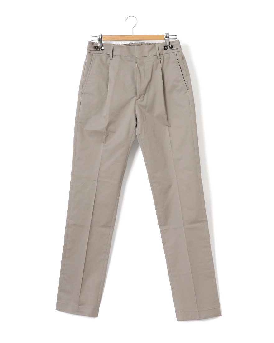 BERWICHコットンストレッチ ワンプリーツ テーパードパンツ【BERTO/べルト】04l