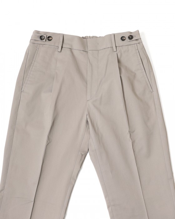 BERWICHコットンストレッチ ワンプリーツ テーパードパンツ【BERTO/べルト】06l