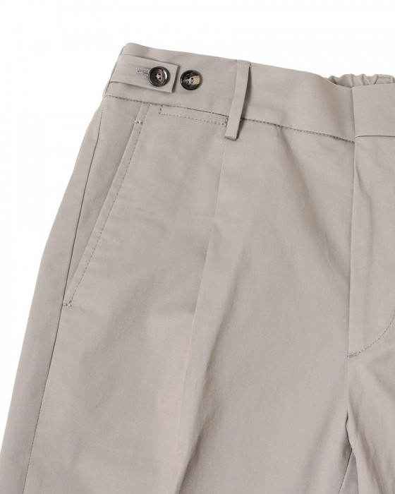 BERWICHコットンストレッチ ワンプリーツ テーパードパンツ【BERTO/べルト】08l