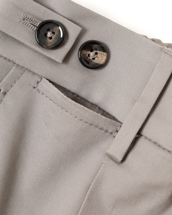 BERWICHコットンストレッチ ワンプリーツ テーパードパンツ【BERTO/べルト】13l