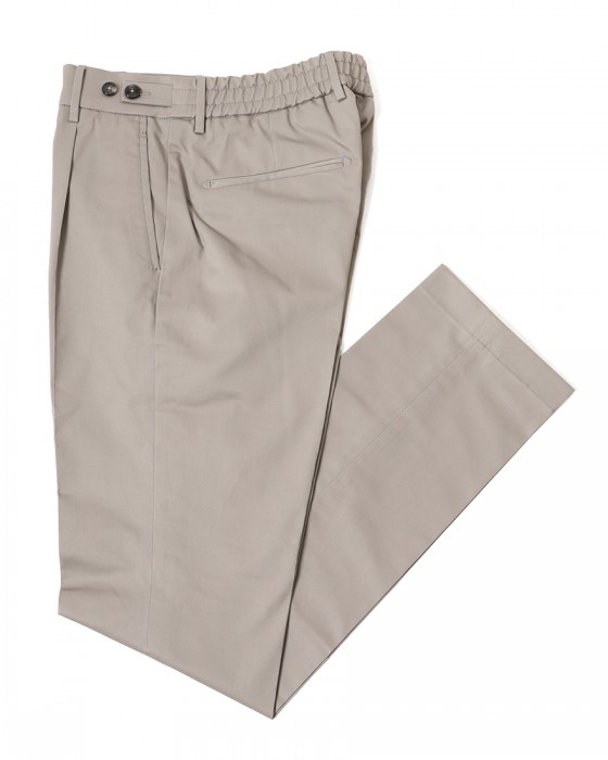 BERWICHコットンストレッチ ワンプリーツ テーパードパンツ【BERTO/べルト】c0