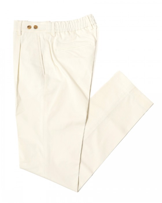 BERWICHコットンストレッチ ワンプリーツ テーパードパンツ【BERTO/べルト】c1