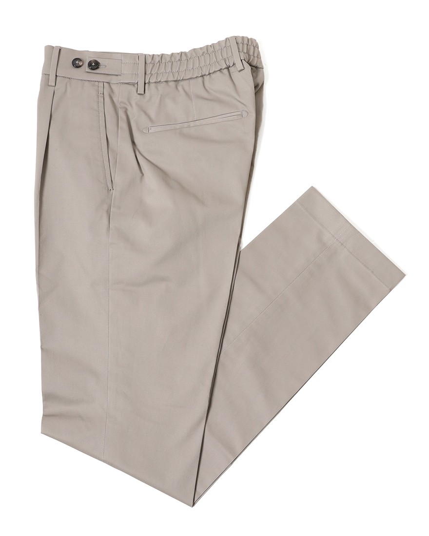 BERWICHコットンストレッチ ワンプリーツ テーパードパンツ【BERTO/べルト】c0