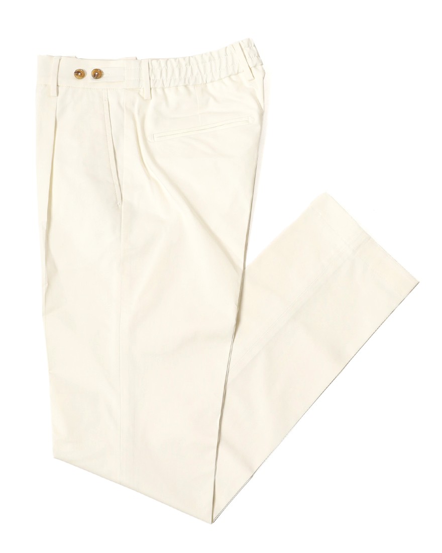 BERWICHコットンストレッチ ワンプリーツ テーパードパンツ【BERTO/べルト】c1