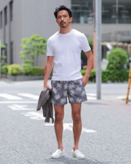 GRAN SASSOパームツリー柄 スイムショーツmb_ma