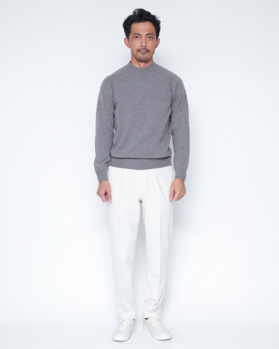 DEVORE incipitガーメントダイ ストレッチコーデュロイ 1プリーツテーパードパンツ01l