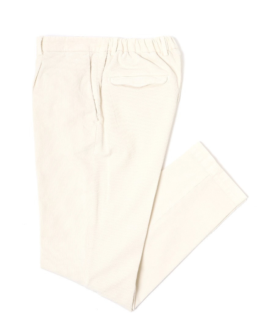 DEVORE incipitガーメントダイ ストレッチコーデュロイ 1プリーツテーパードパンツc0