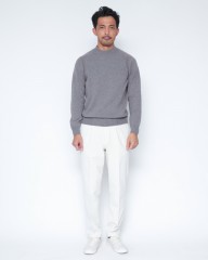 DEVORE incipitガーメントダイ ストレッチコーデュロイ 1プリーツテーパードパンツmb_01l