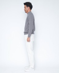 DEVORE incipitガーメントダイ ストレッチコーデュロイ 1プリーツテーパードパンツmb_02l