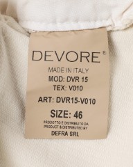 DEVOREガーメントダイ ストレッチコーデュロイ 1プリーツテーパードパンツmb_21l
