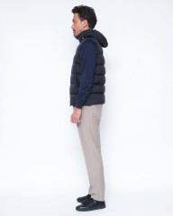 DEVORE incipitストレッチウール 1プリーツテーパードパンツmb_02l