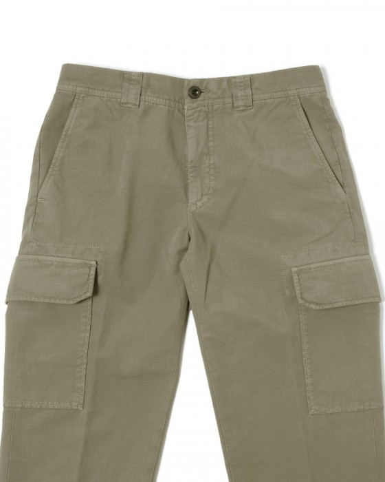 INCOTEXコットンサテンストレッチ テーパードカーゴパンツ【SLACKS/303 TAPERED FIT】06l