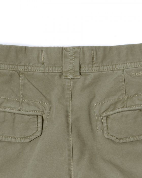 INCOTEXコットンサテンストレッチ テーパードカーゴパンツ【SLACKS/303 TAPERED FIT】12l