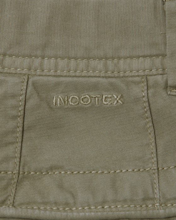 INCOTEXコットンサテンストレッチ テーパードカーゴパンツ【SLACKS/303 TAPERED FIT】15l
