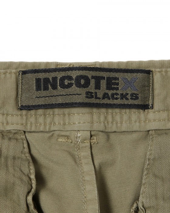 INCOTEXコットンサテンストレッチ テーパードカーゴパンツ【SLACKS/303 TAPERED FIT】19l