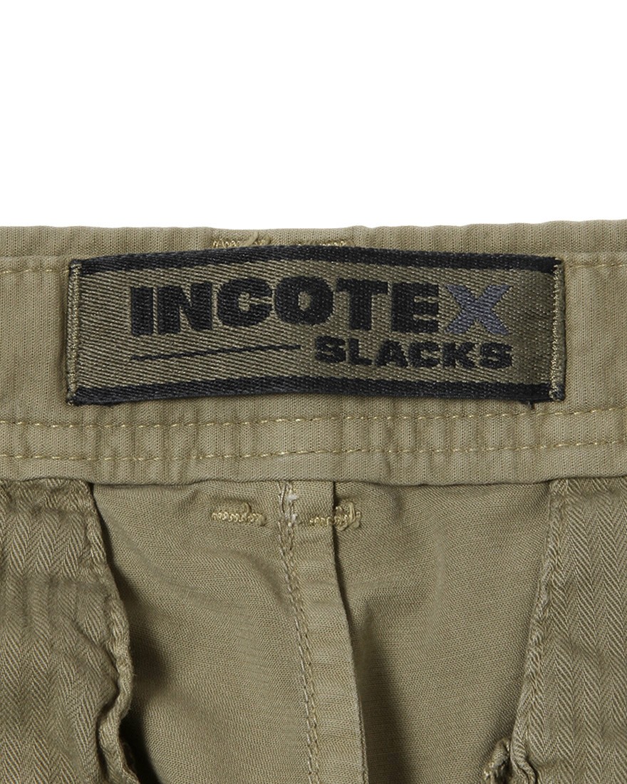 INCOTEXコットンサテンストレッチ テーパードカーゴパンツ【SLACKS/303 TAPERED FIT】19l