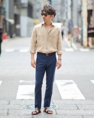 INCOTEXキャンバススウェット ドレスチノ【SLACKS/100 SLIM FIT】mb_ma