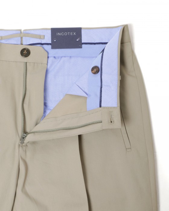 INCOTEXワンプリーツ クロップドパンツ【1951 COLLECTION/ 54 Tarpered】07l
