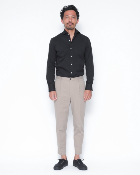 INCOTEXワンプリーツ クロップドパンツ【1951 COLLECTION/ 54 Tarpered】26l