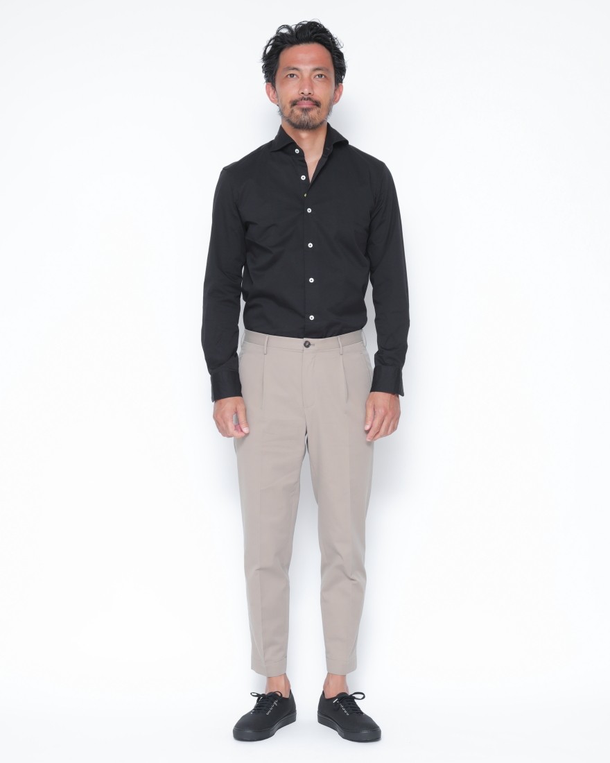 INCOTEXワンプリーツ クロップドパンツ【1951 COLLECTION/ 54 Tarpered】26l