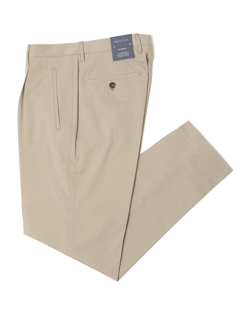 INCOTEXワンプリーツ クロップドパンツ【1951 COLLECTION/ 54 Tarpered】c0