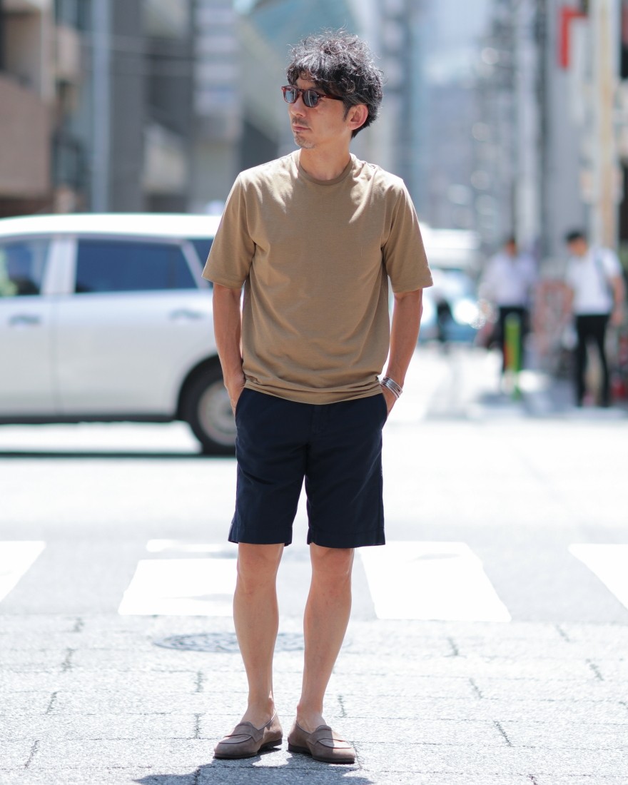 INCOTEXコットンサテンストレッチ ショーツ【SLACKS/206 REGULAR FIT】ma