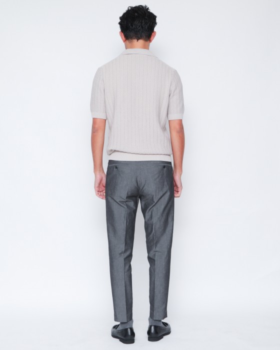 INCOTEXコットンリネン アンクル丈 テーパードパンツ【1951 COLLECTION/54 Tarpered】03l