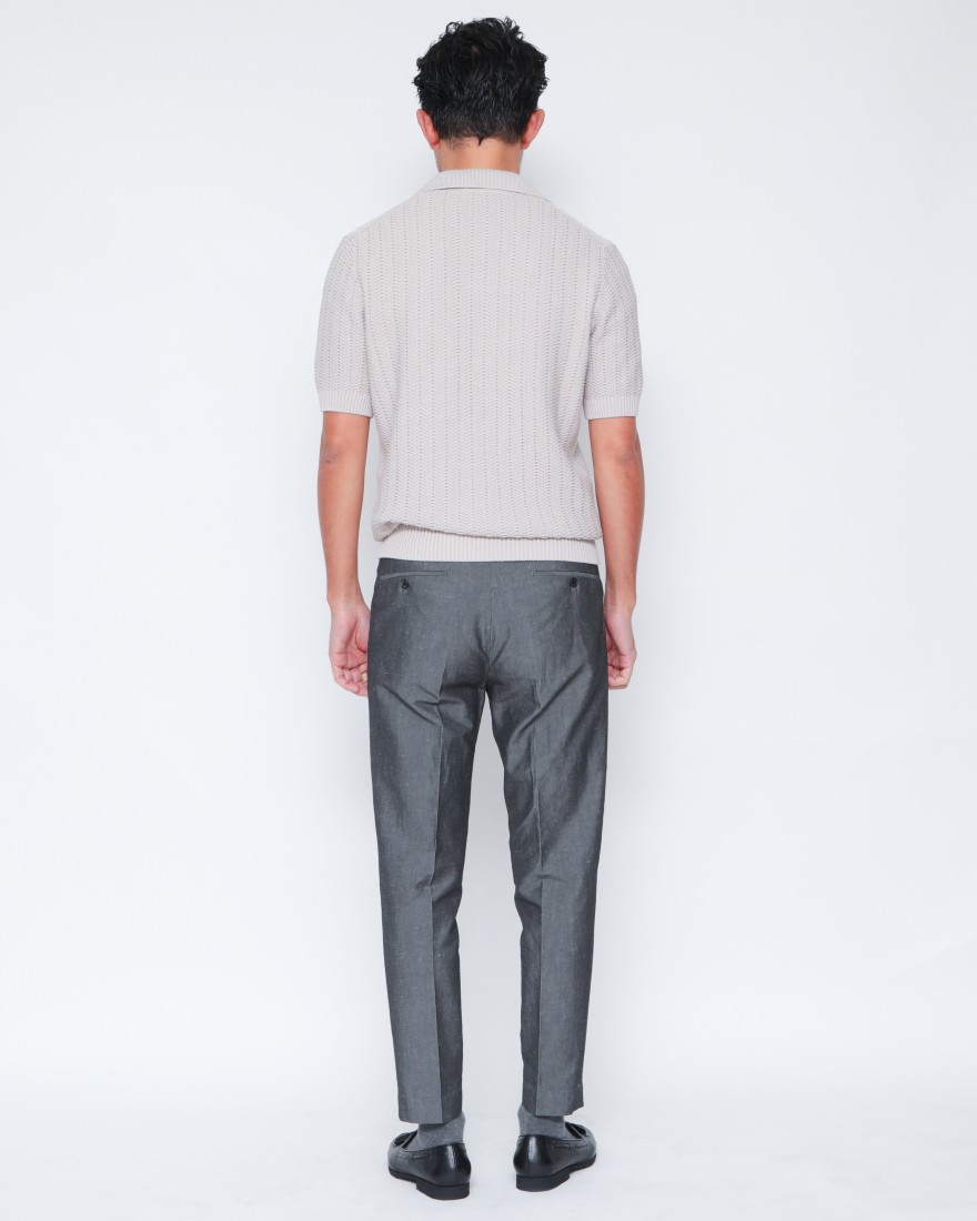 INCOTEXコットンリネン アンクル丈 テーパードパンツ【1951 COLLECTION/54 Tarpered】03l