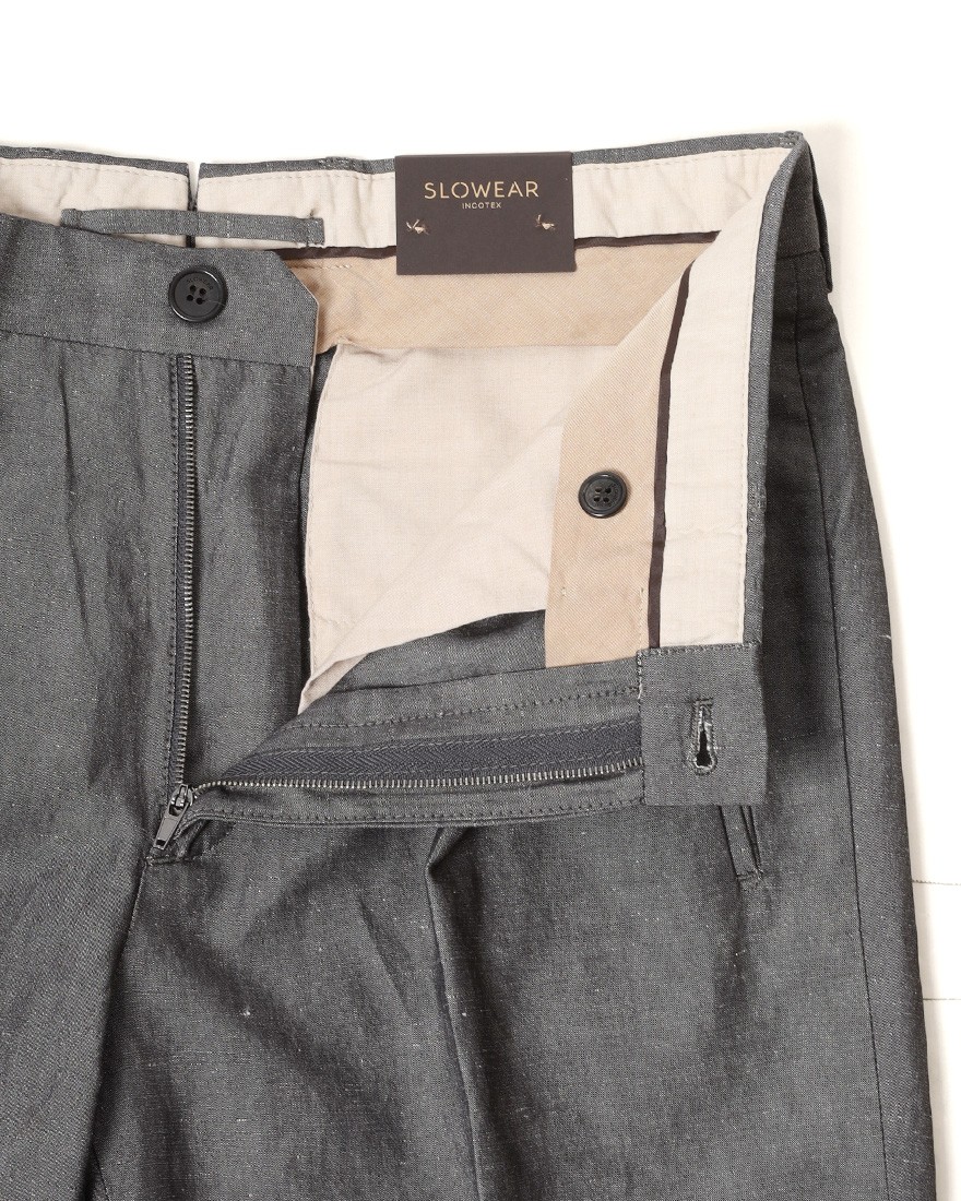 INCOTEXコットンリネン アンクル丈 テーパードパンツ【1951 COLLECTION/54 Tarpered】10l
