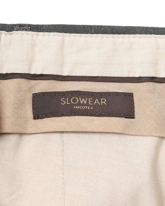 INCOTEXコットンリネン アンクル丈 テーパードパンツ【1951 COLLECTION/54 Tarpered】12l