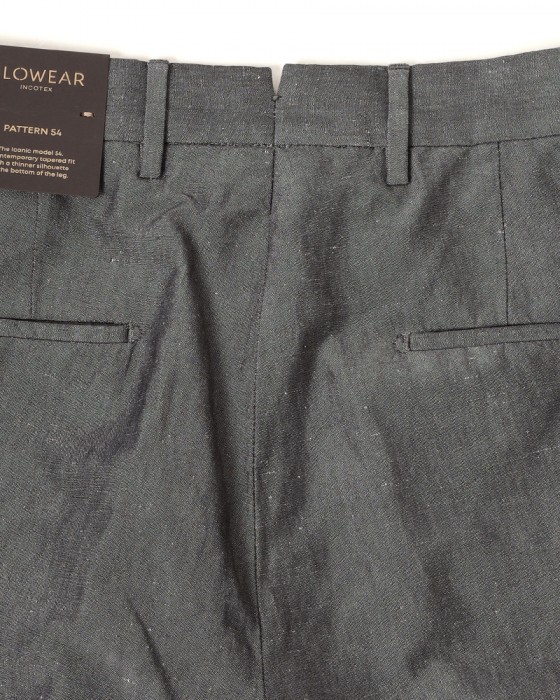 INCOTEXコットンリネン アンクル丈 テーパードパンツ【1951 COLLECTION/54 Tarpered】14l